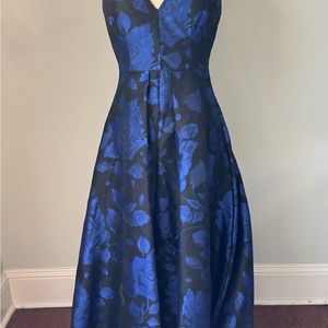 Calvin Klein long gown with train.